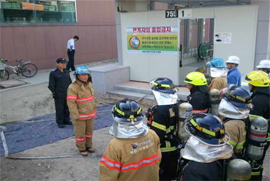 지하철역 내 가상화점 설정해 실전과 같이 가상화재 훈련 실시