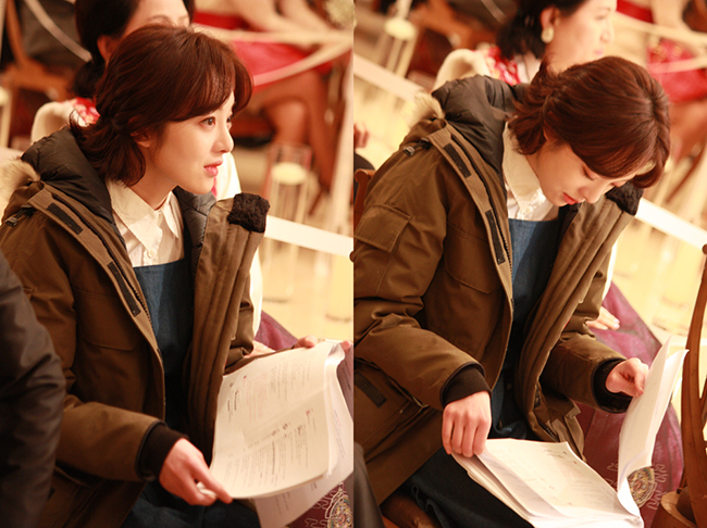 배우 황보라, 촬영 틈틈이 대본 연구하는 대본 매니아 입증!